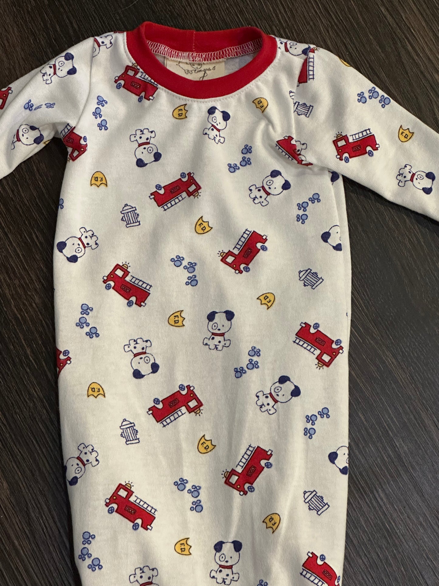 Dog newborn tie gown
