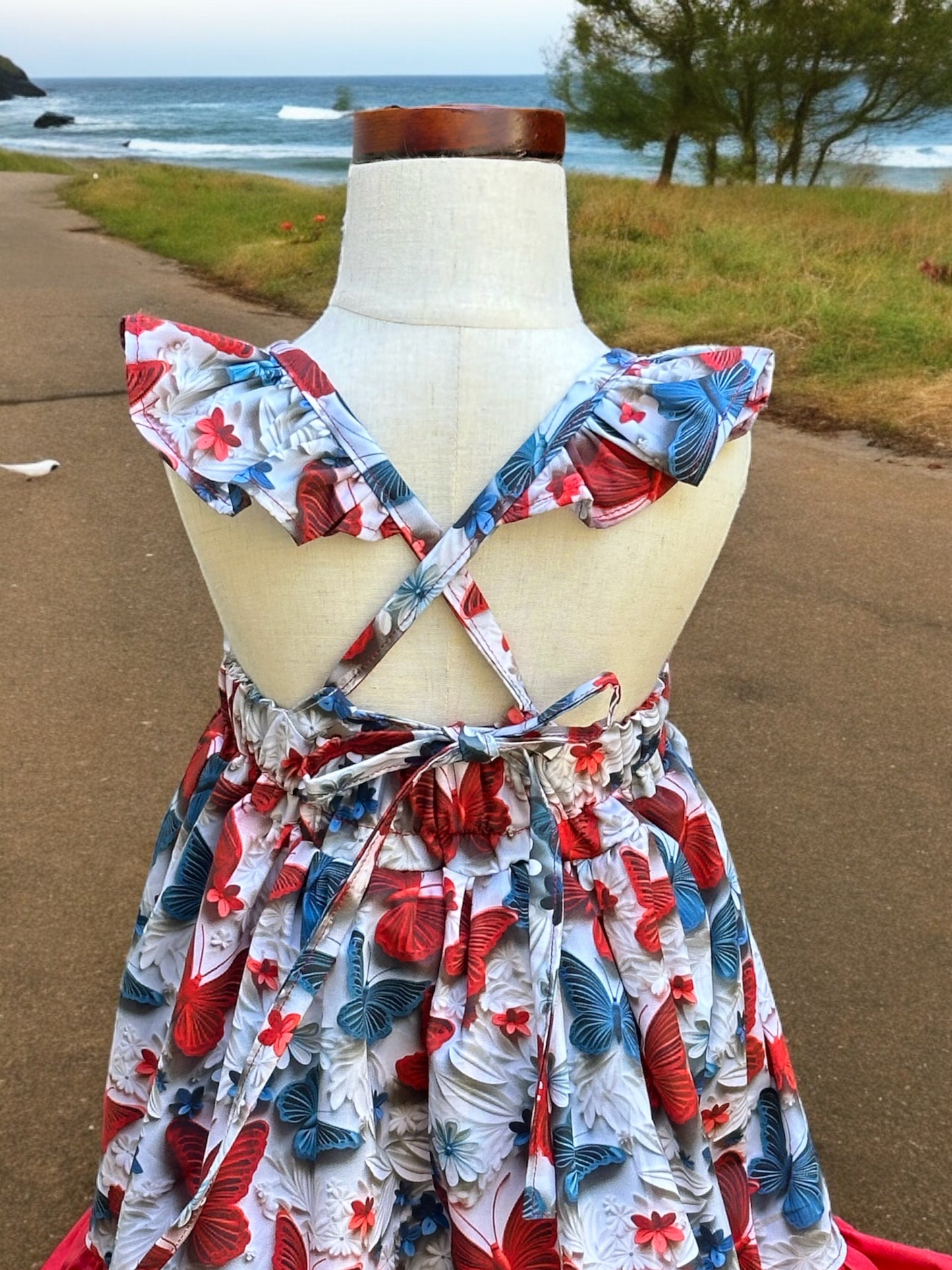 Custom Butterfly dress and pantaloons