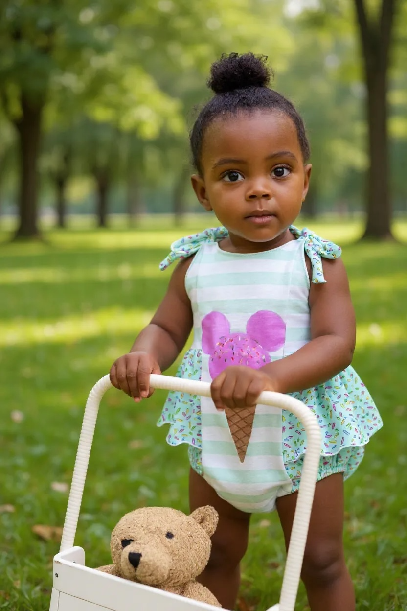 Mickey ice cream romper size 2T