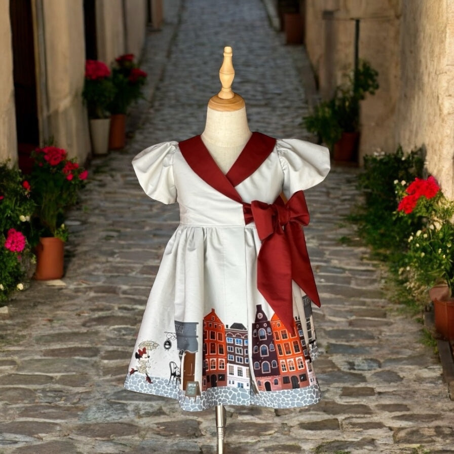 Minnie Burberry custom fabric made to order dress