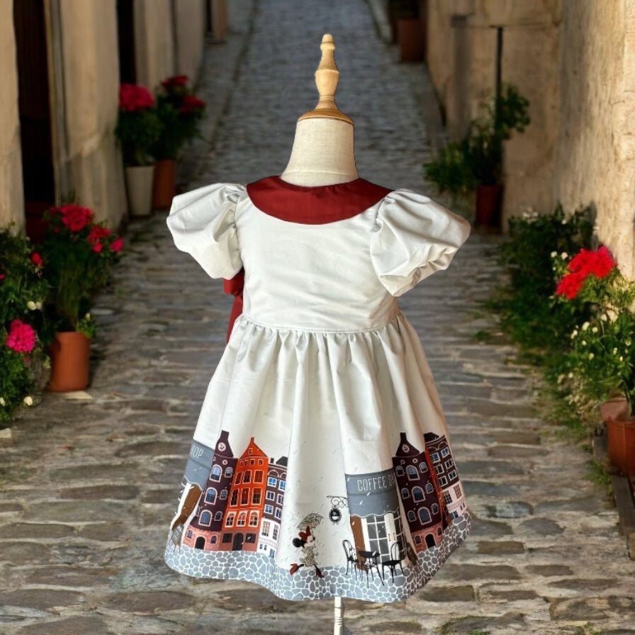 Minnie Burberry custom fabric made to order dress
