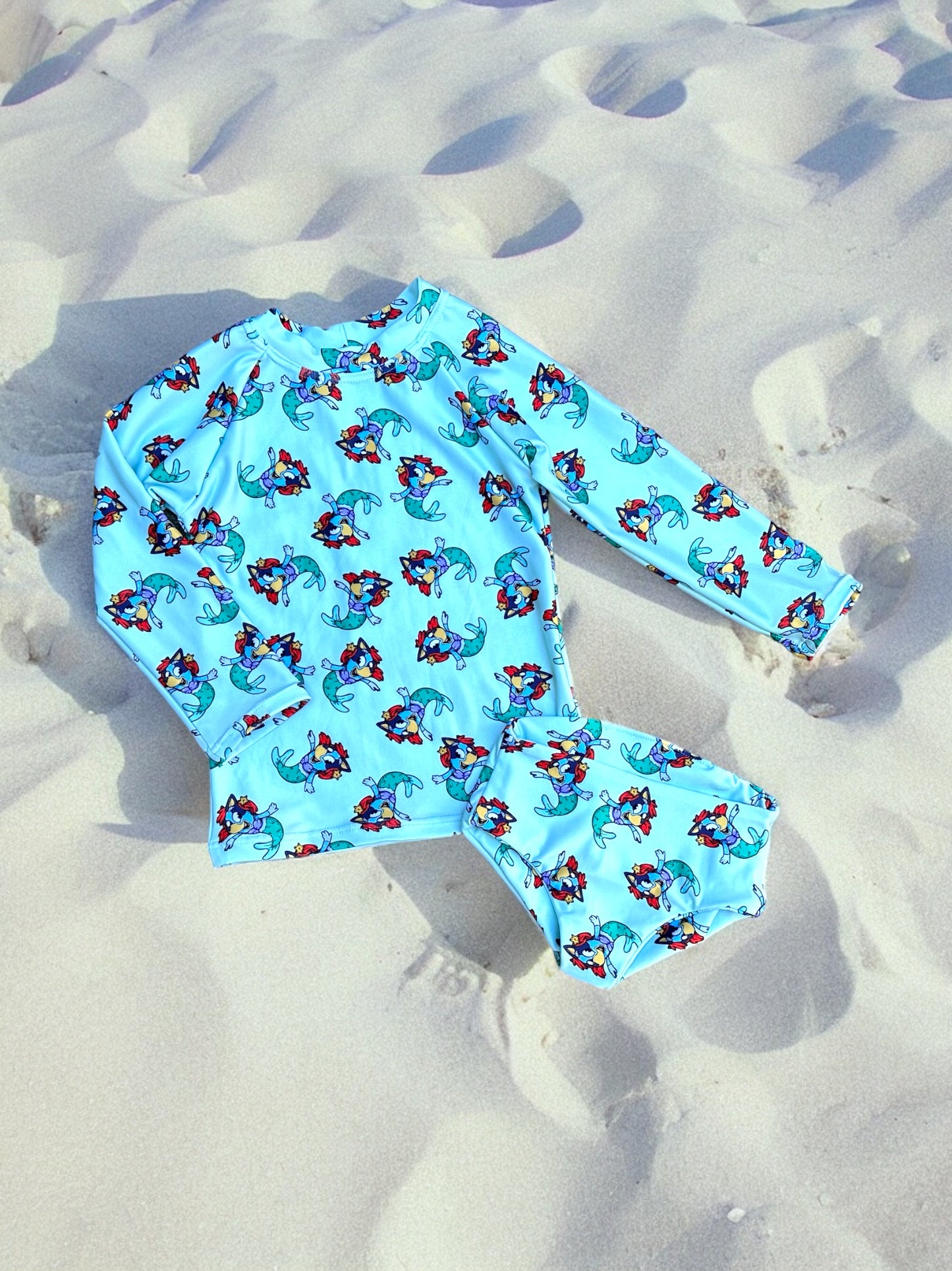 Custom Bluey Swim Suit, 2 piece