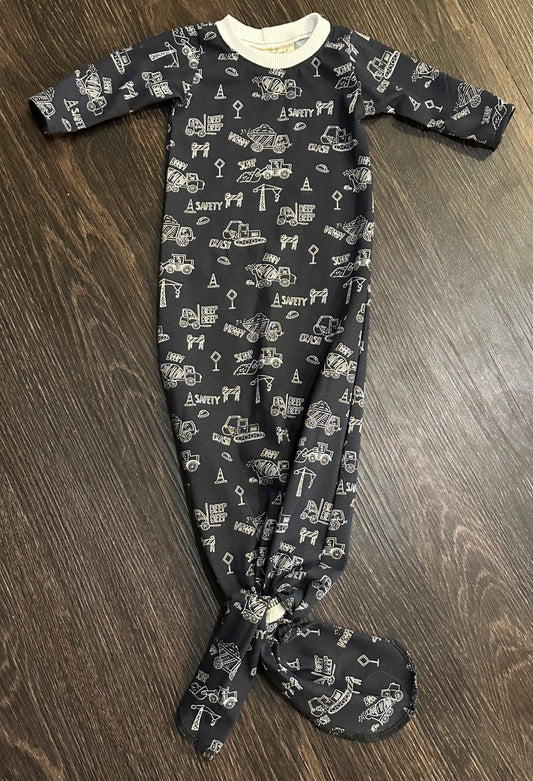 Trucks newborn tie gown