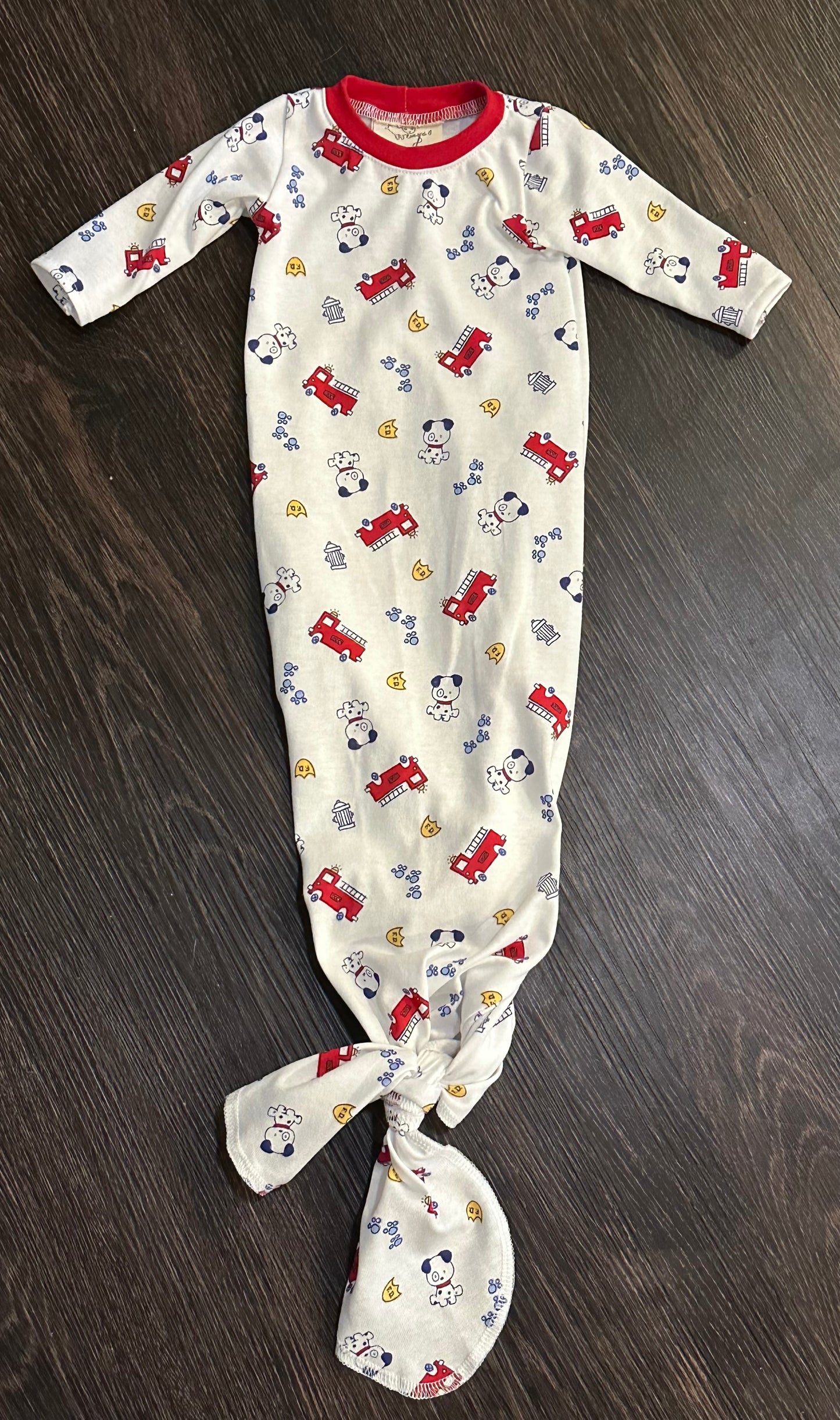 Dog newborn tie gown