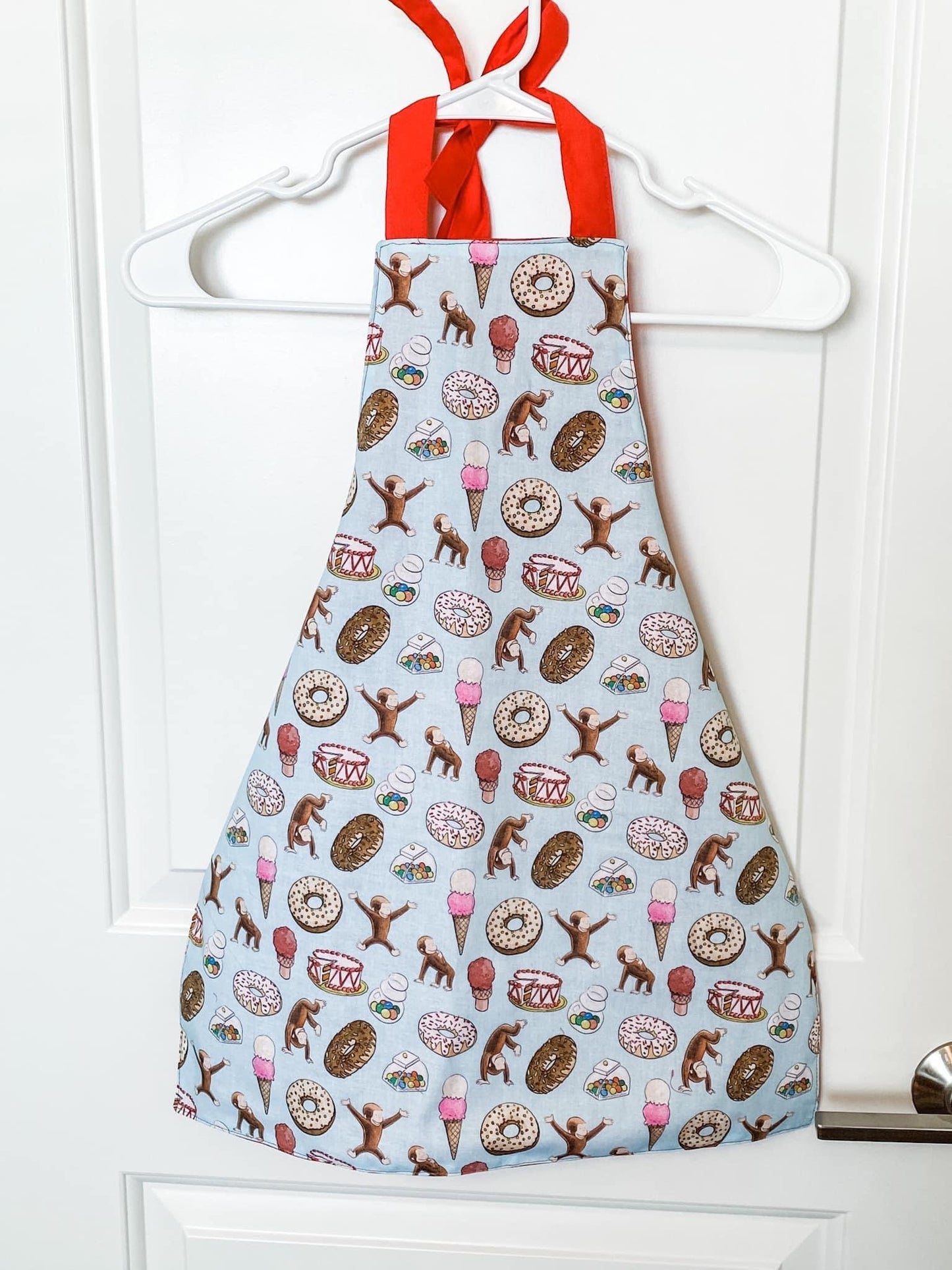 Curious George apron toddler/child size