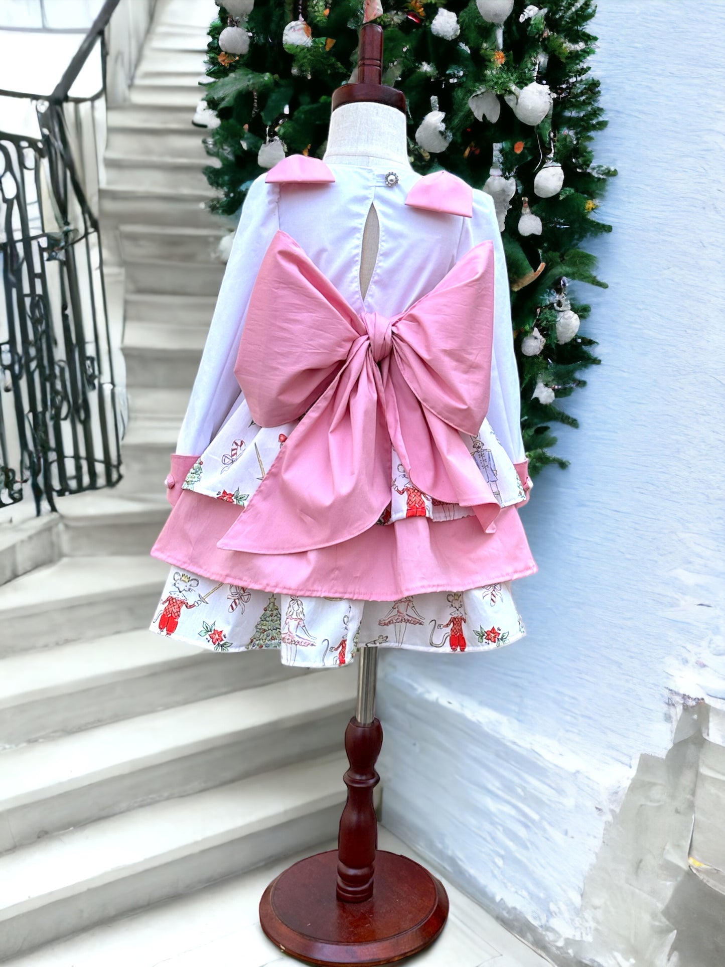 Hand embroidered Nutcracker Dress, size 4T